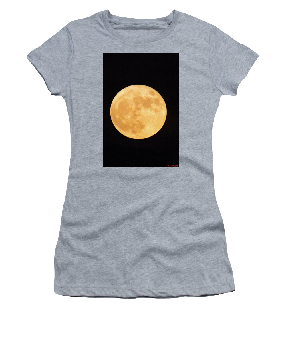 Sky Women's T-Shirt featuring the photograph Super Moon Of July 2022 by Rene Vasquez