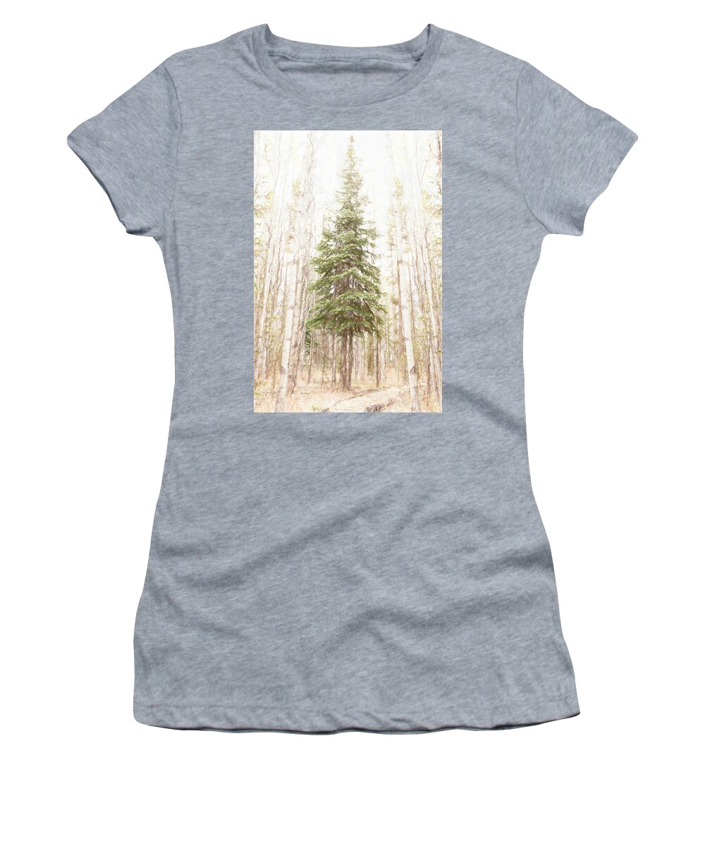Tree Women's T-Shirt featuring the photograph Surrounded by Jennifer Grossnickle