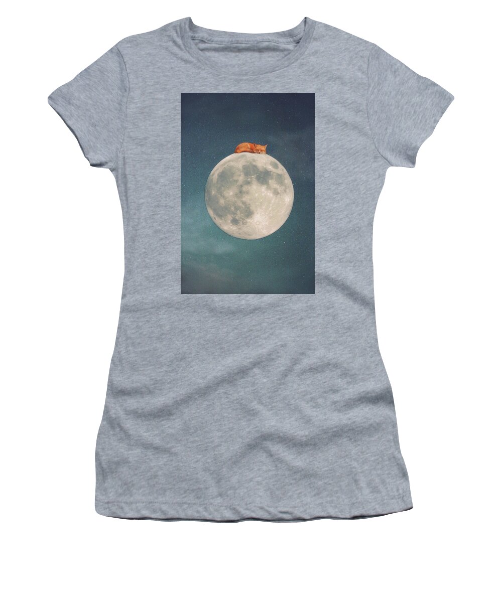 Fox Women's T-Shirt featuring the photograph Sweet Dreams Version II by Carrie Ann Grippo-Pike