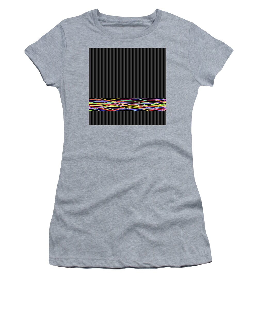 Black Women's T-Shirt featuring the digital art Swept Away by Designs By L