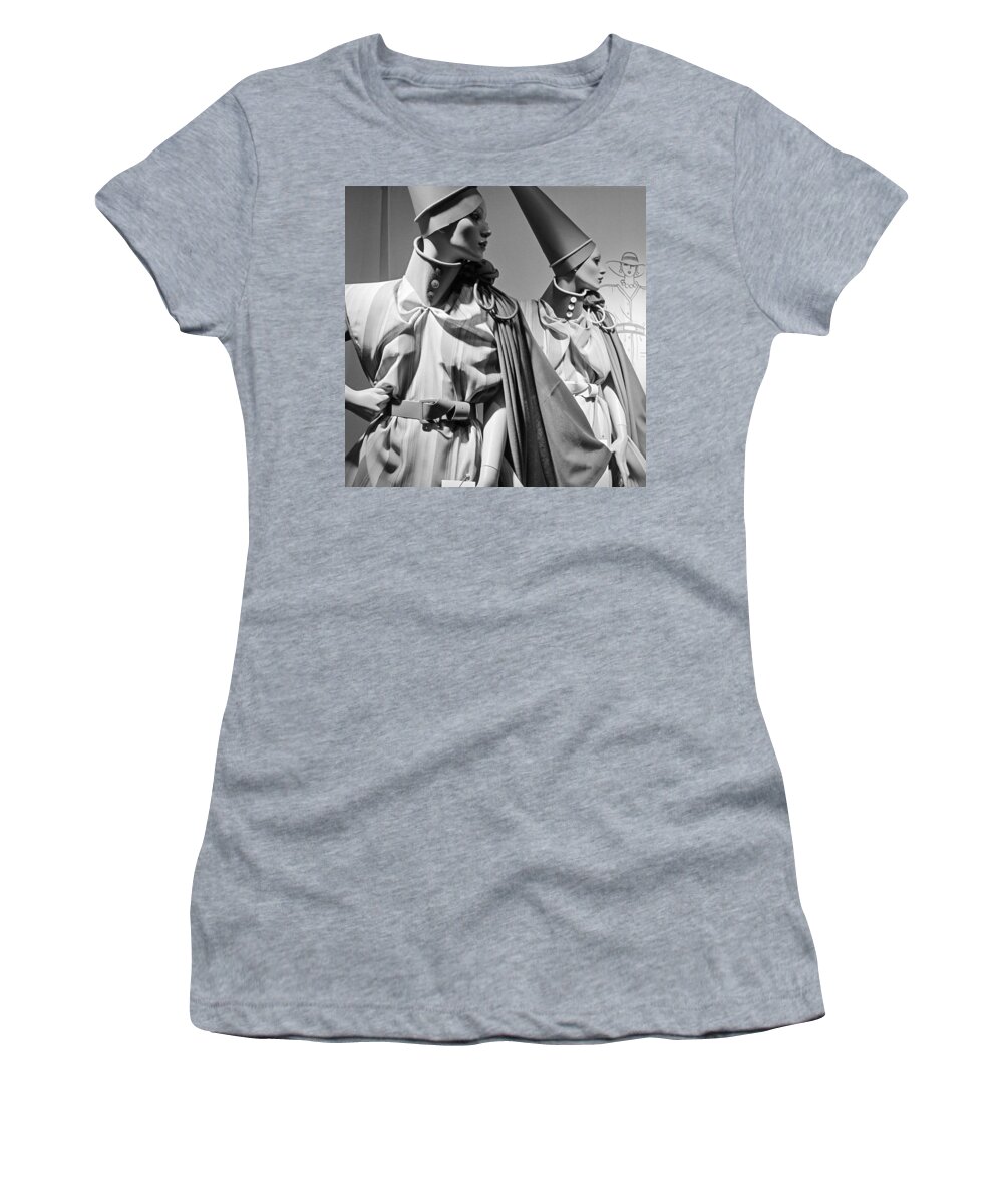  Women's T-Shirt featuring the photograph Sylish Mannequin in West Berlin by Roberto Bigano