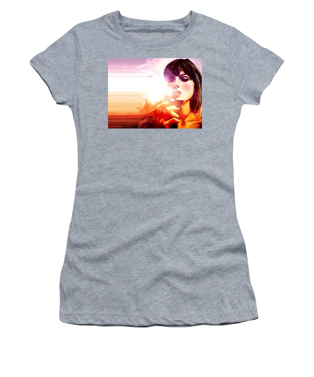 Taylor Swift Women's T-Shirt featuring the painting Taylor Swift - Anti-Hero Version by Joel Tesch