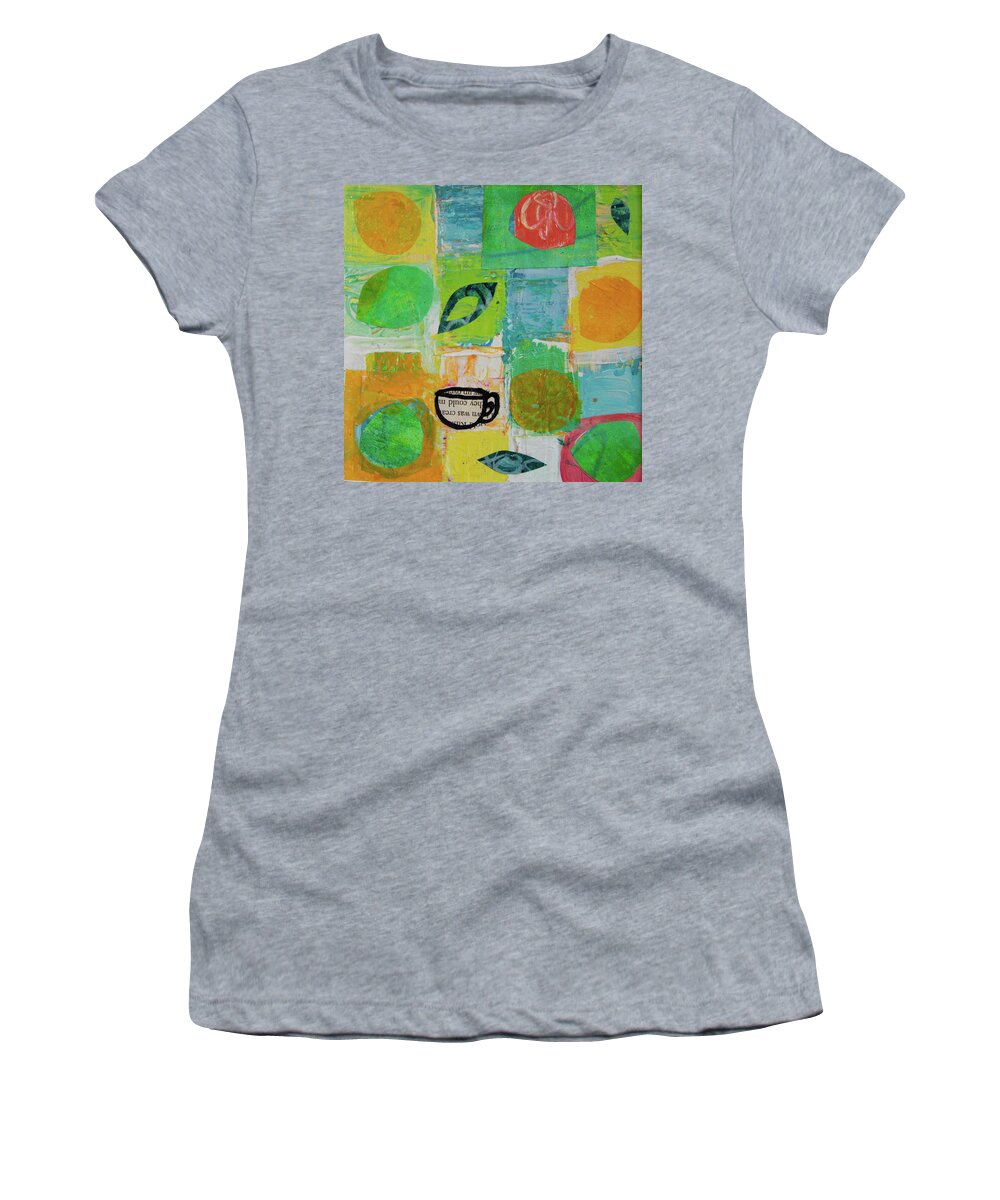 Tea Women's T-Shirt featuring the mixed media Tea Box 2 by Julia Malakoff