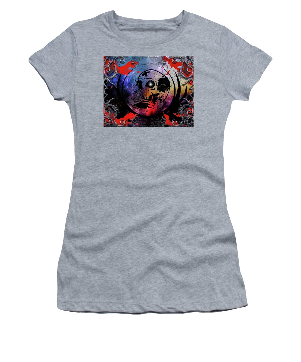 Tears Women's T-Shirt featuring the digital art Tears Of A Clown by Michael Damiani