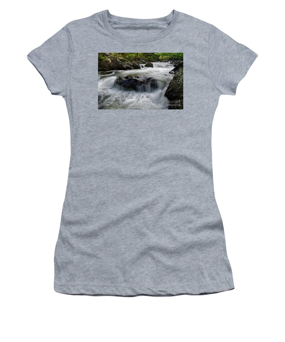 Adventure Women's T-Shirt featuring the photograph Tellico River 4 by Phil Perkins