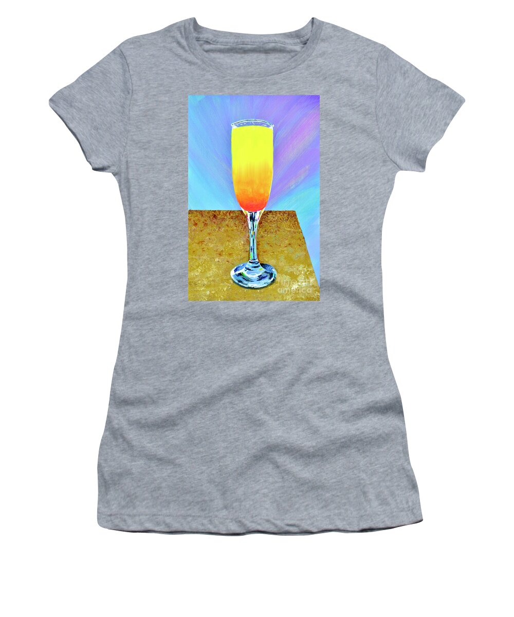 Tequila Women's T-Shirt featuring the painting Tequila Sunrise by Mary Scott
