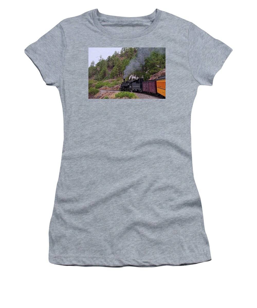 Train Women's T-Shirt featuring the photograph The 473 by Lucinda Walter