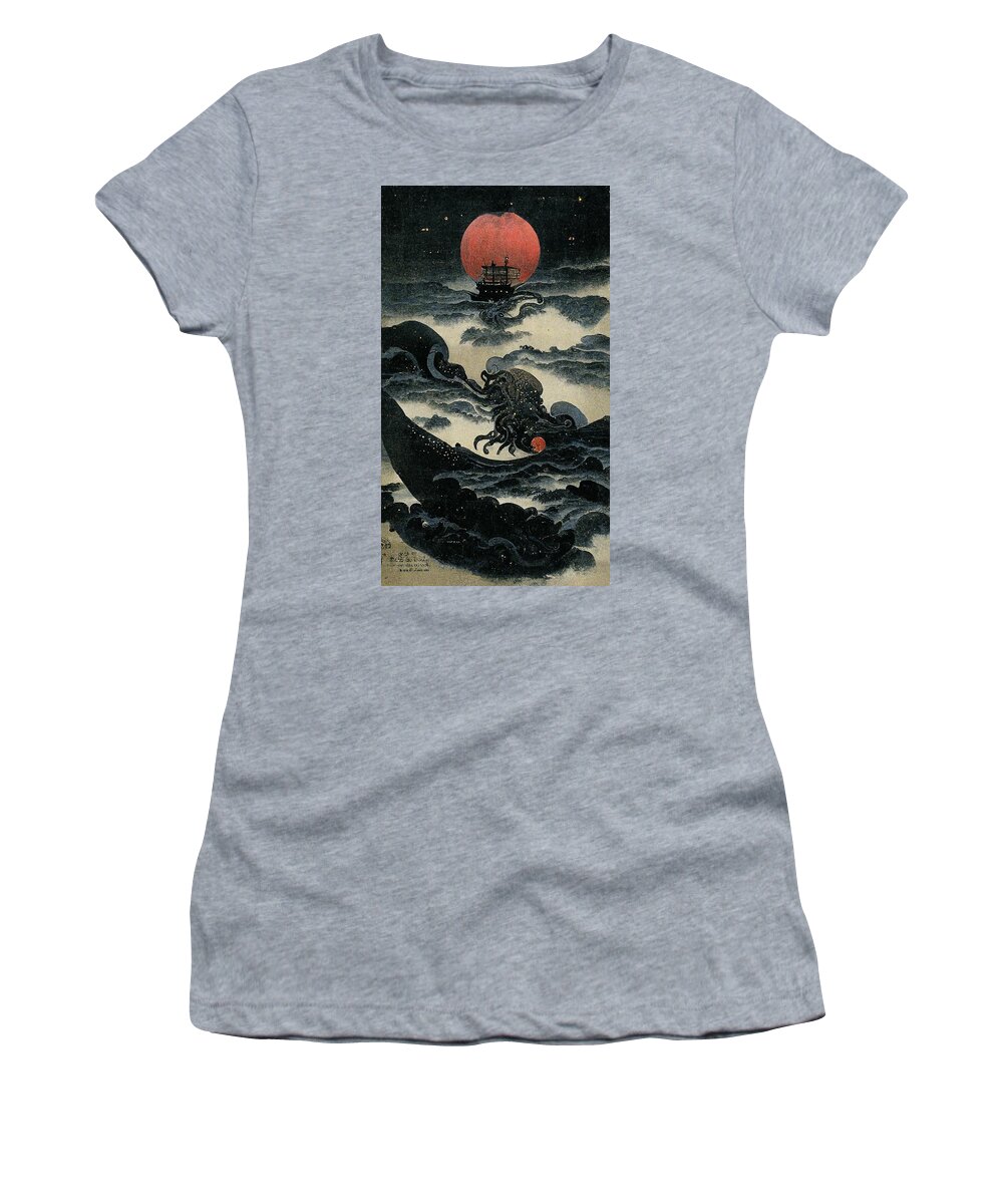 Ship Women's T-Shirt featuring the digital art The Age of Discovery by Nickleen Mosher
