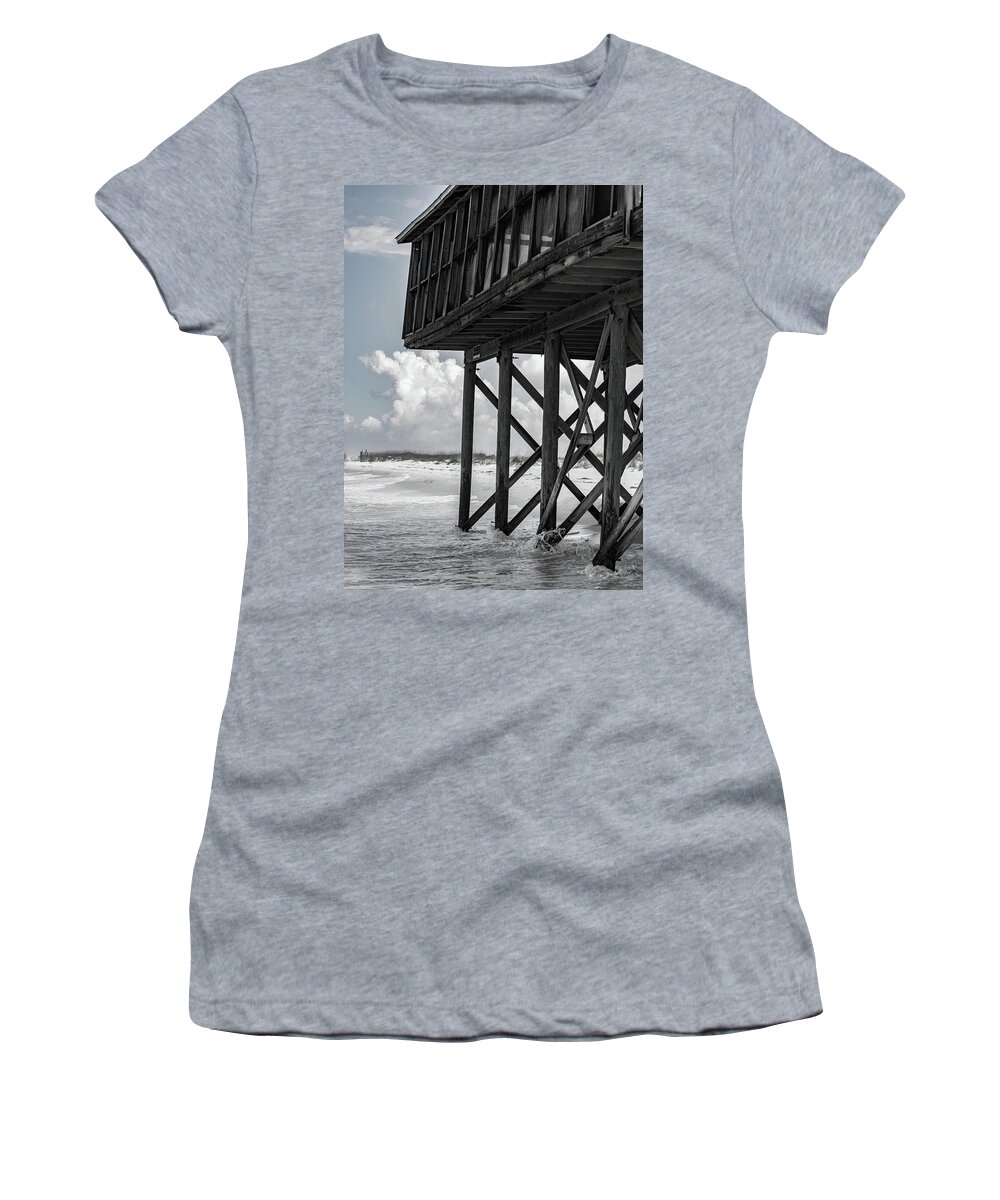 Architecture Women's T-Shirt featuring the photograph The Beach House by Jamie Tyler