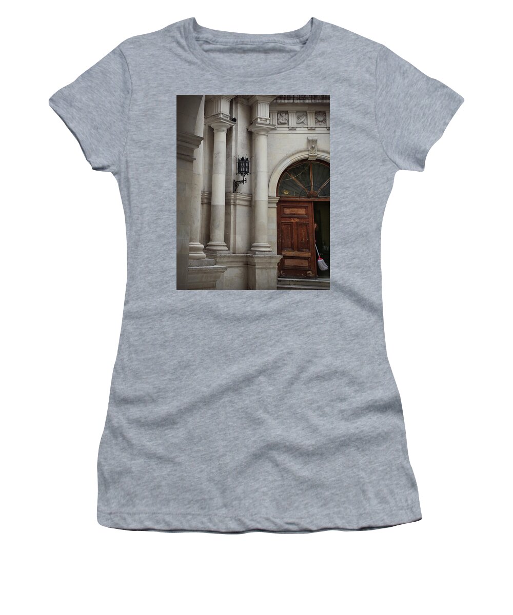 Greece Women's T-Shirt featuring the photograph The Mop by M Kathleen Warren