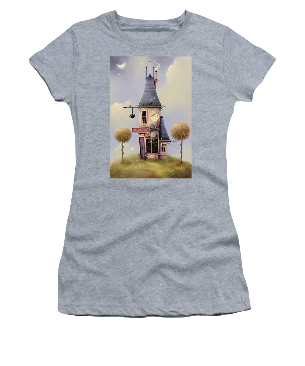 Fairy Women's T-Shirt featuring the painting The Coffee Cup by Joe Gilronan