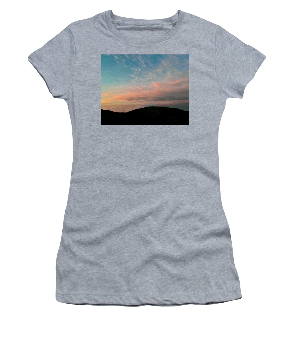 Dawn Women's T-Shirt featuring the photograph The Delicate Light of Dawn by Sarah Lilja