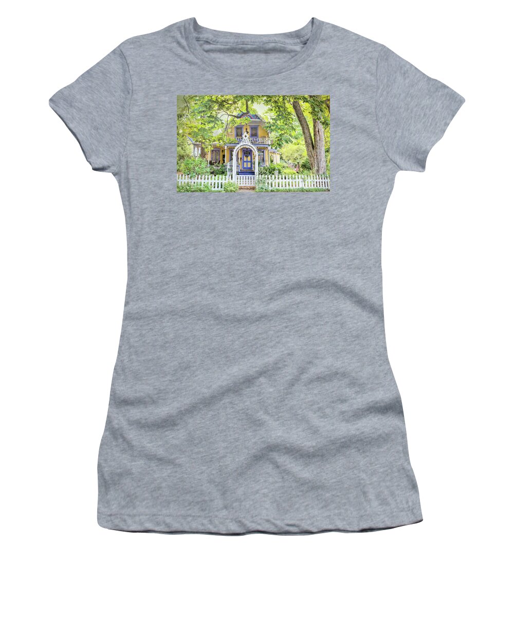 Grimsby Women's T-Shirt featuring the photograph The Ford Cottage by Marilyn Cornwell