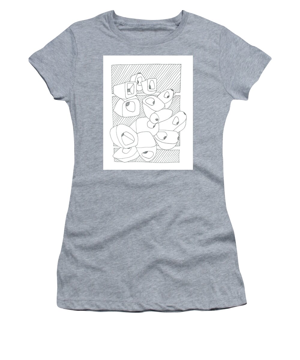 Pen And Ink Women's T-Shirt featuring the drawing The Future Shape of Things by Minor Details