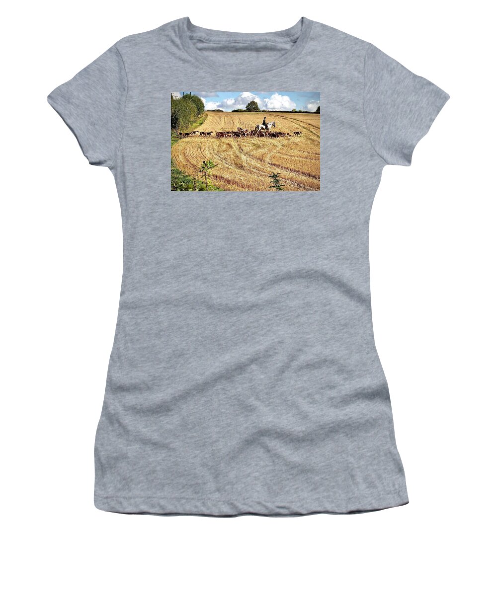 Hunt Women's T-Shirt featuring the photograph The Hunt by Gordon James