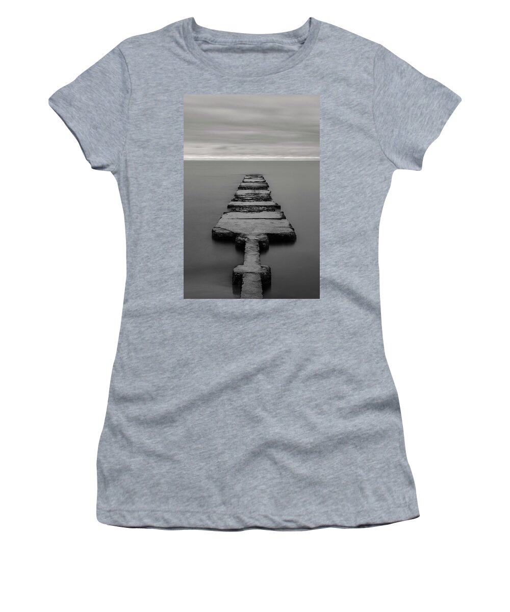 Jetty Women's T-Shirt featuring the photograph The Jetty by Nate Brack
