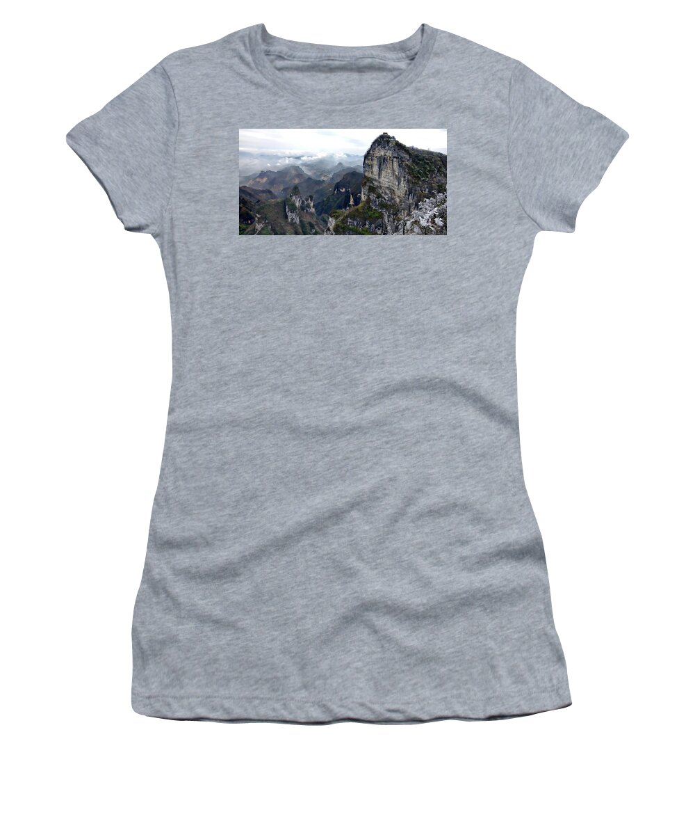 China Women's T-Shirt featuring the photograph The Lookout by Rick Lawler