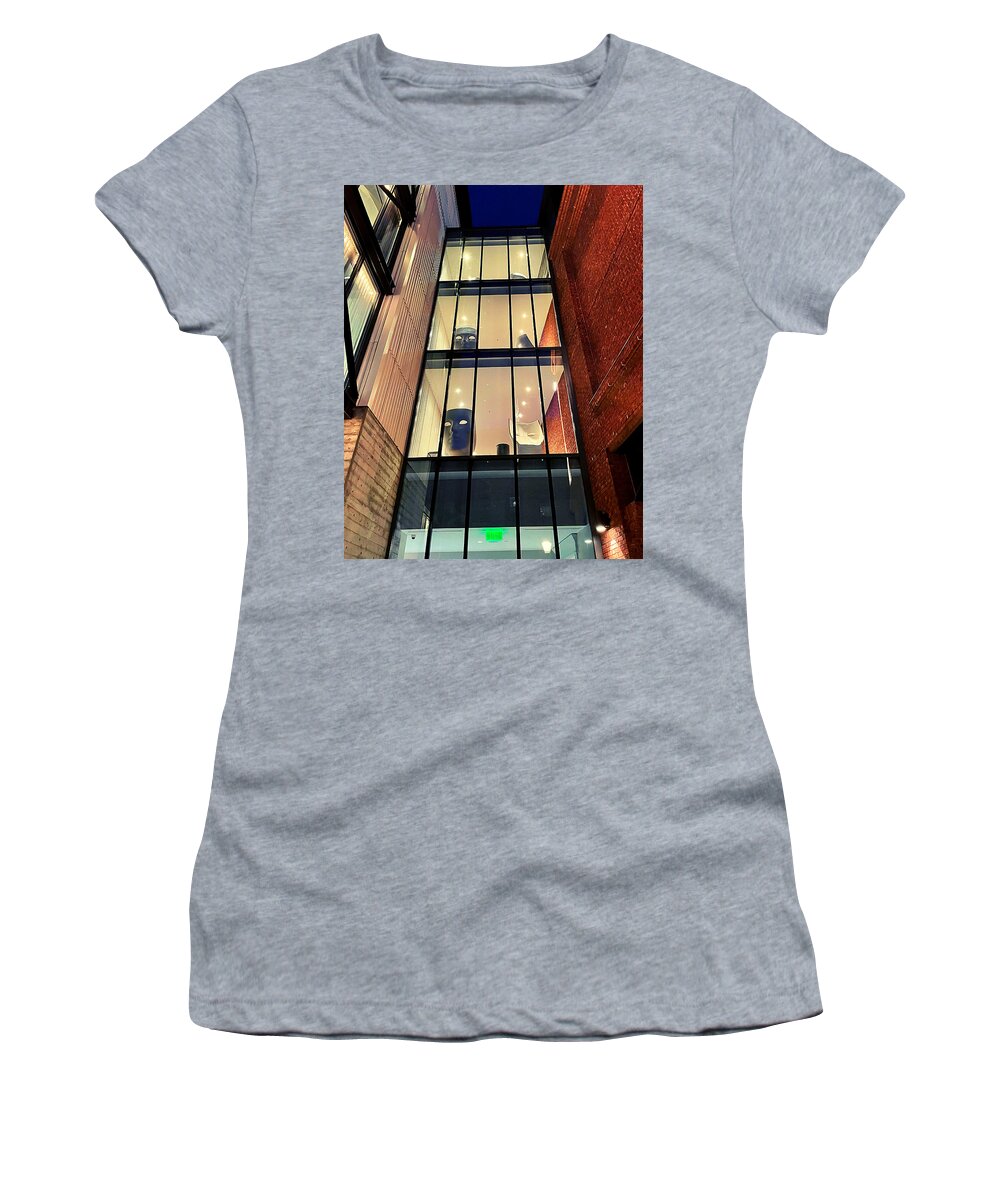Mask Women's T-Shirt featuring the photograph The Masks We Wear On High by Lee Darnell