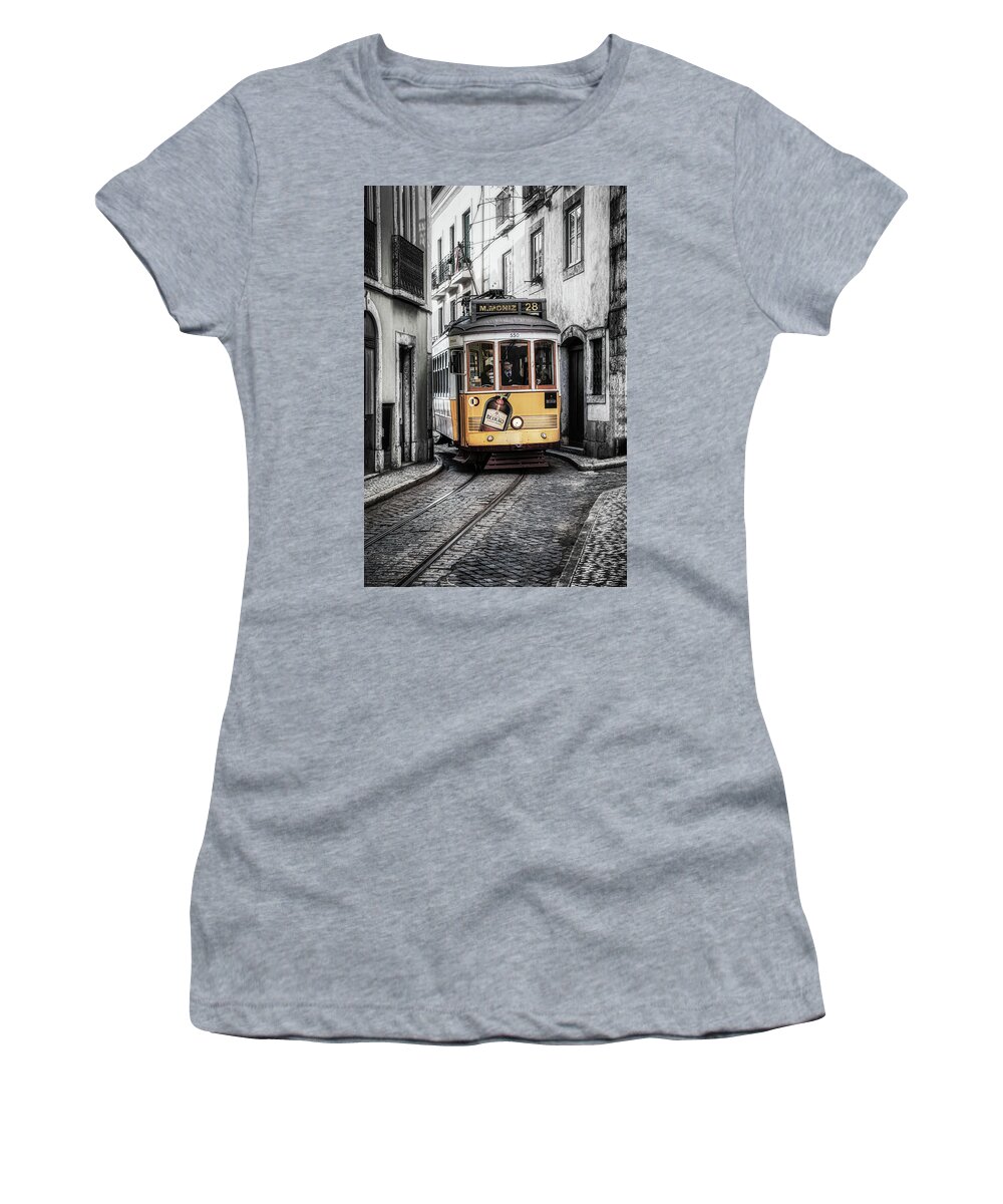 Tram Women's T-Shirt featuring the photograph The Number 28 by Micah Offman