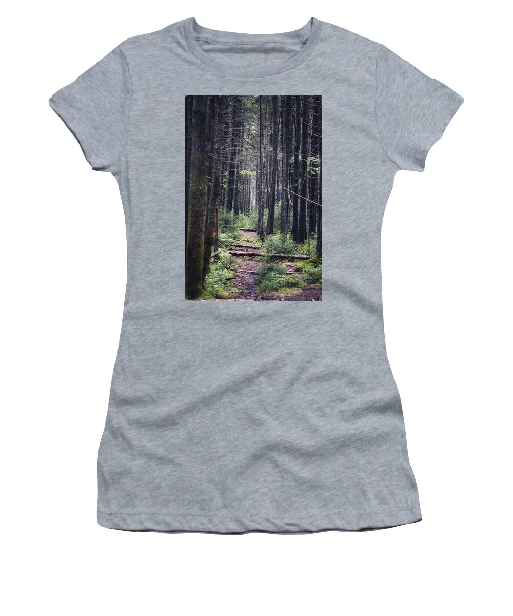 Hiking Women's T-Shirt featuring the photograph The Path Ahead by Evan Foster