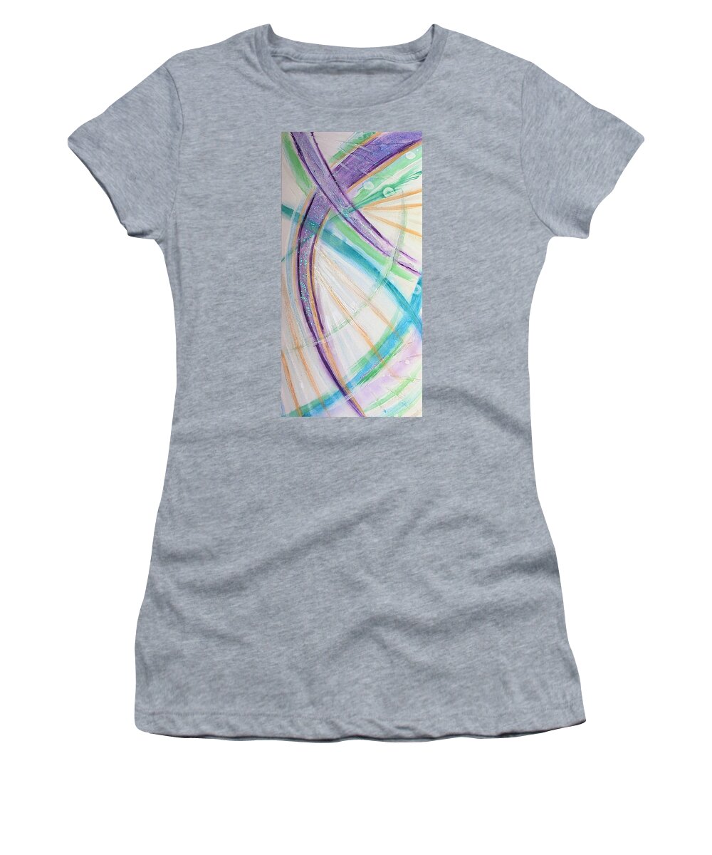 Cross Women's T-Shirt featuring the painting The Power of the Cross by Deb Brown Maher