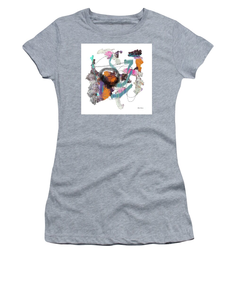 Digital Women's T-Shirt featuring the digital art The Question Mark by Mini Arora
