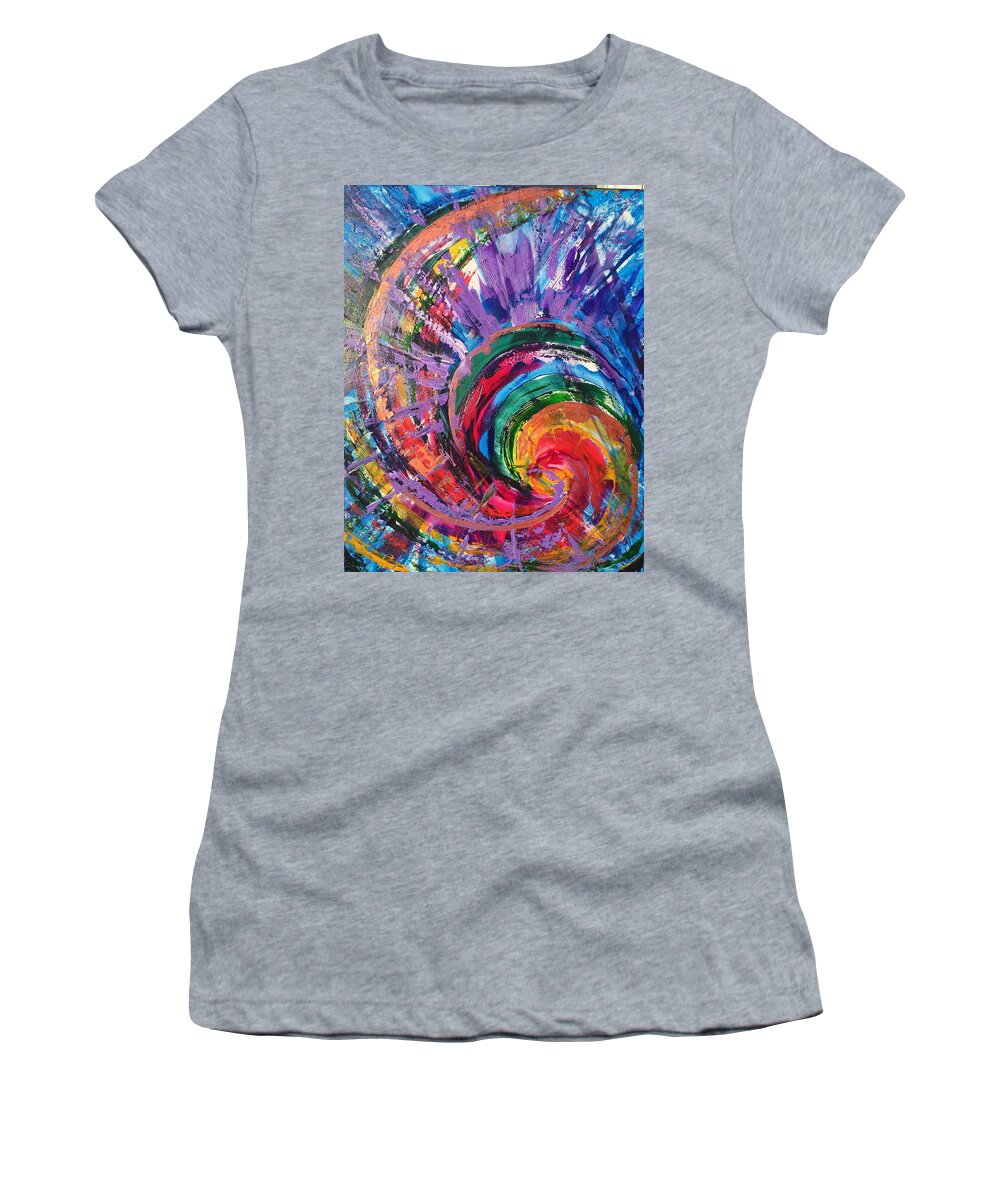 King Women's T-Shirt featuring the painting The SHOUT of the King by Deb Brown Maher