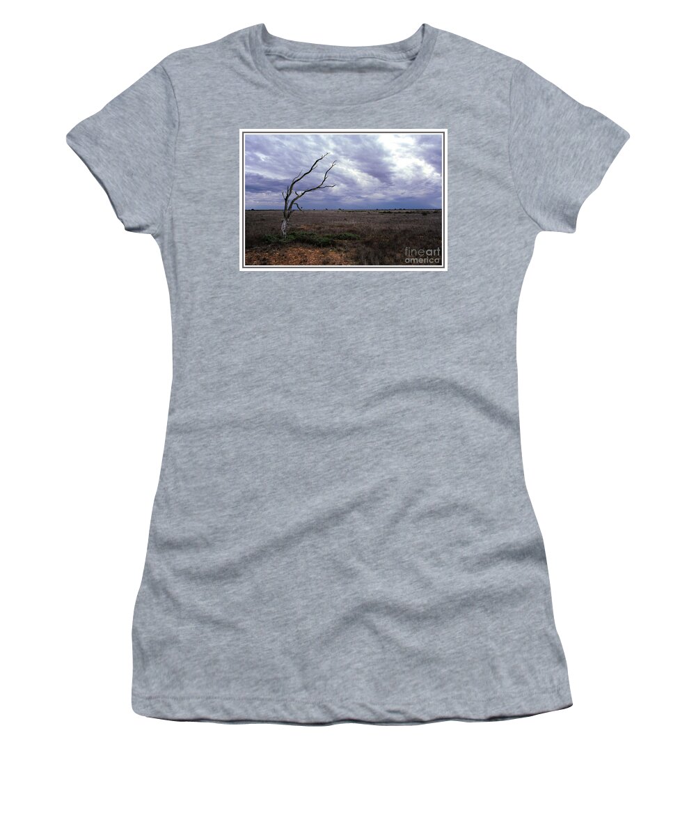 Australian Steppe Women's T-Shirt featuring the photograph the Steppe Nullarbor Plain Australia by Klaus Jaritz