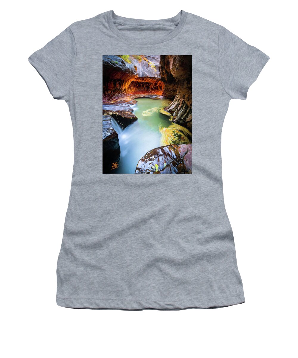 Amaizing Women's T-Shirt featuring the photograph The Subway Colors by Edgars Erglis