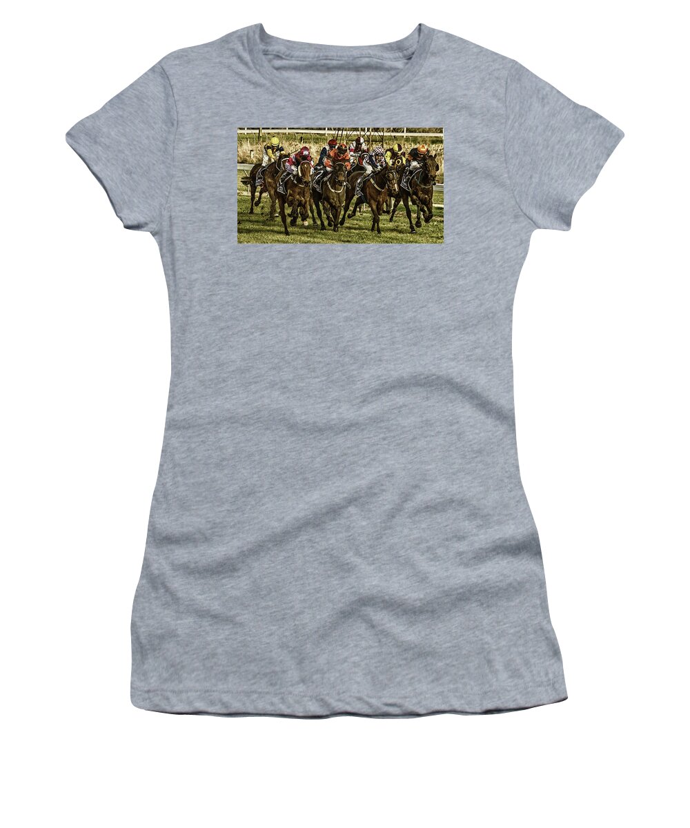 Retro Style Women's T-Shirt featuring the photograph The Wild Bunch 4 by Johannes Brienesse