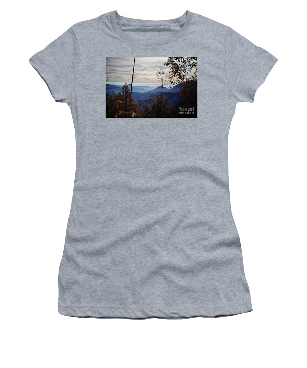 Landscape Women's T-Shirt featuring the photograph The Wise Blue by Wade Hampton