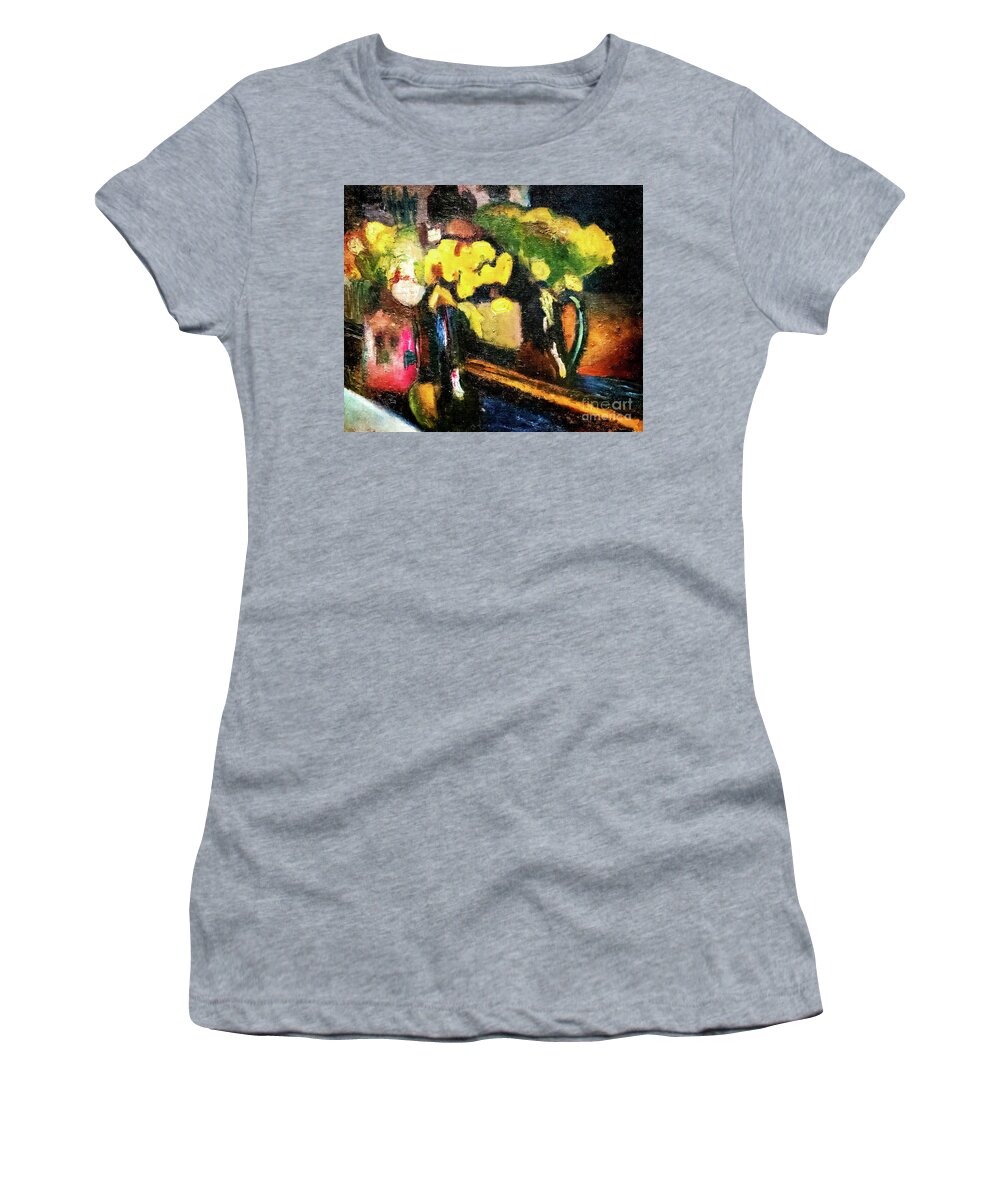 Bomemisza Women's T-Shirt featuring the painting The Yellow Flowers by Henri Matisse 1902 by Henri Matisse