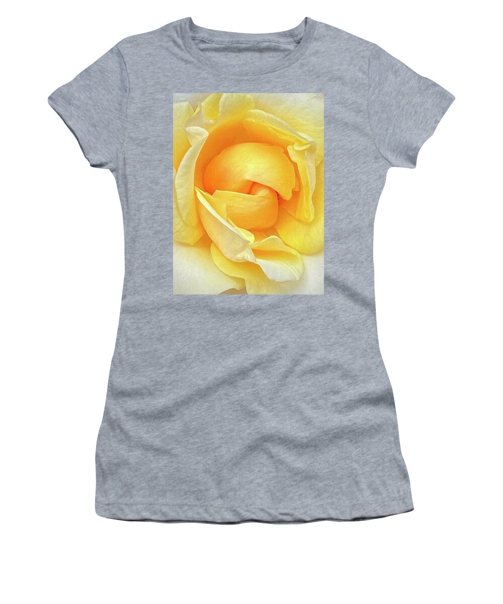 Flora Women's T-Shirt featuring the photograph The Yellow Rose by Mary Lee Dereske