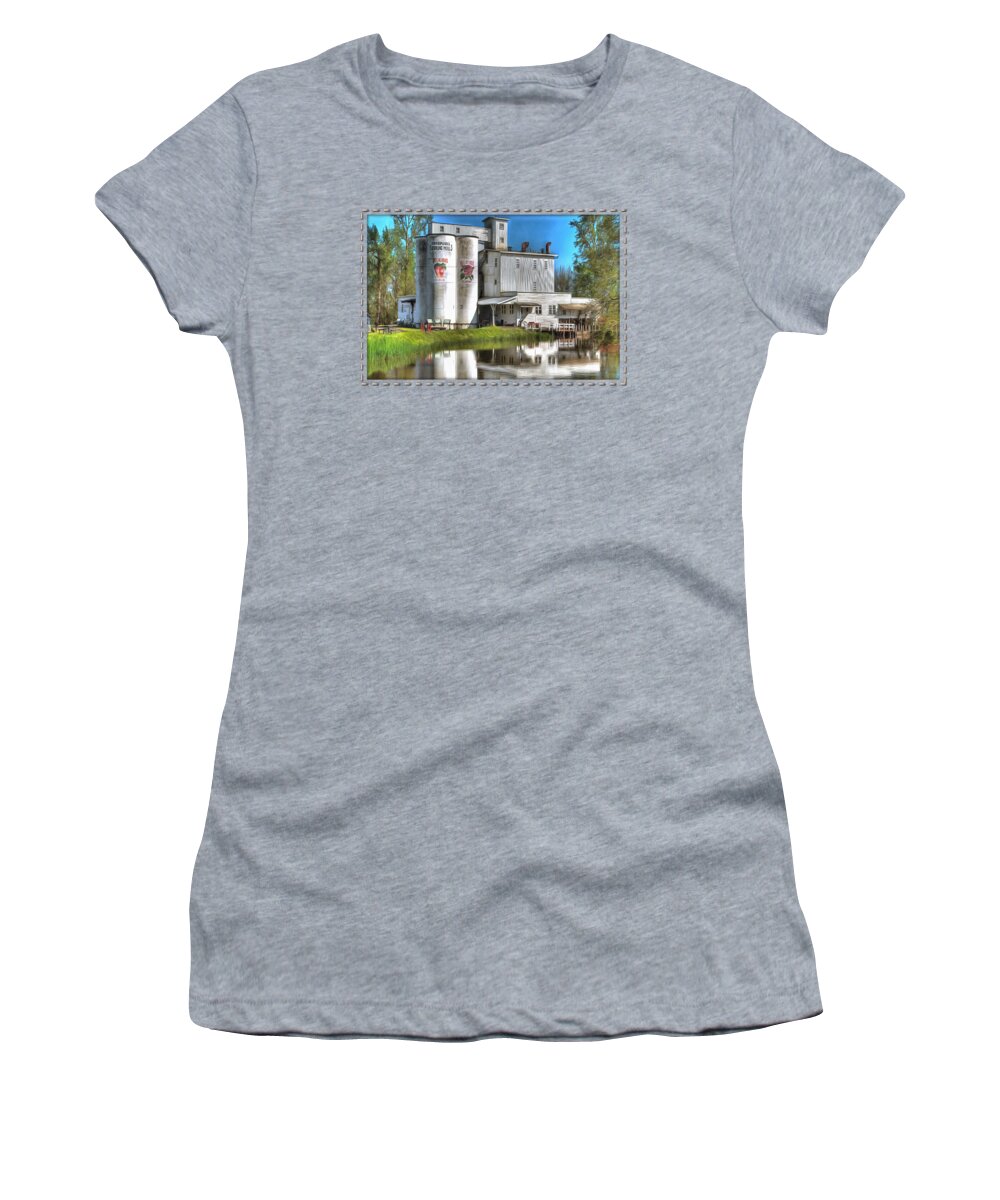 Thompsons Flowering Mill Women's T-Shirt featuring the photograph Thompsons Mills State Heritage Site by Thom Zehrfeld