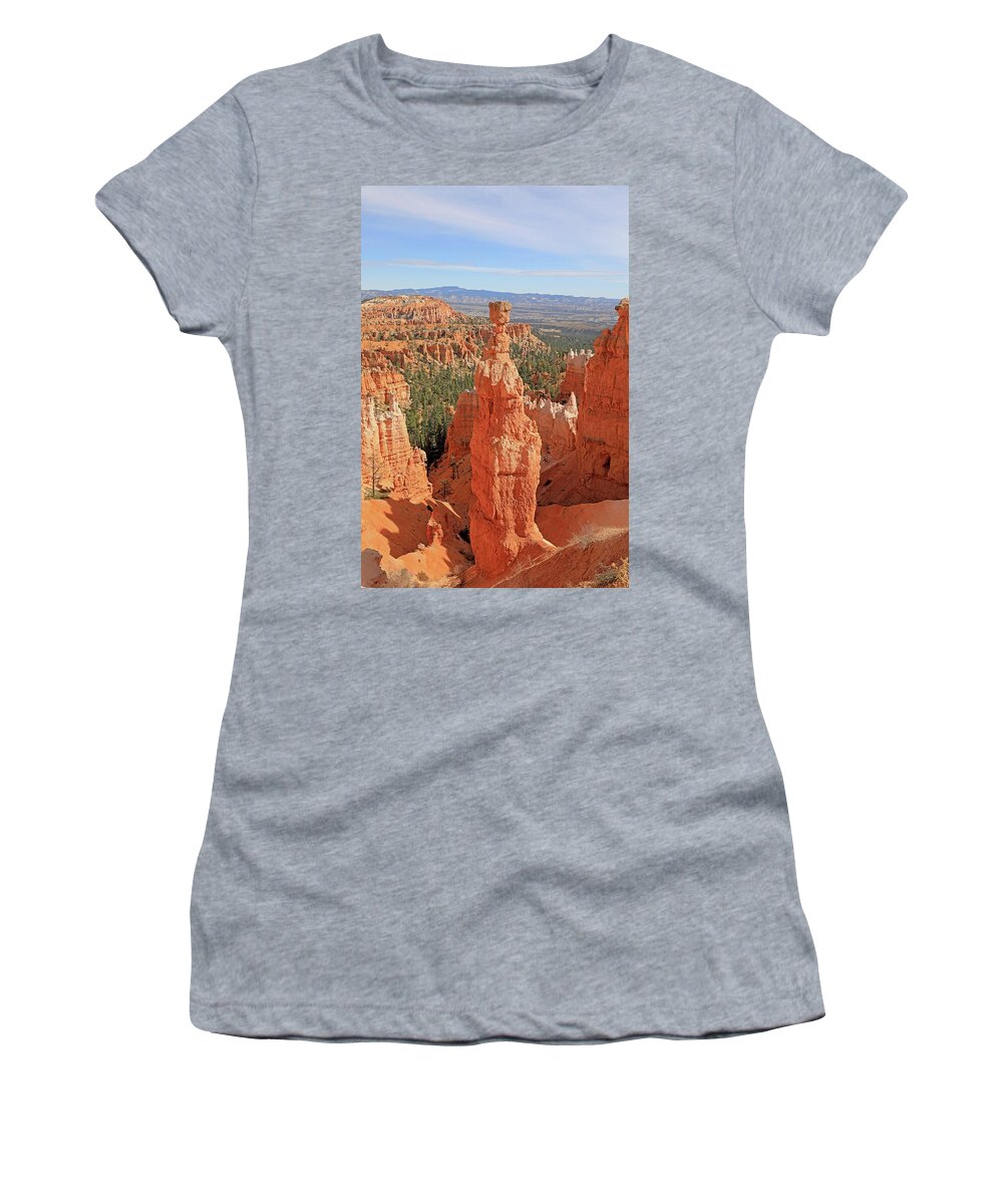 Thors Hammer Women's T-Shirt featuring the photograph Thors Hammer at Bryce Canyon National Park by Richard Krebs