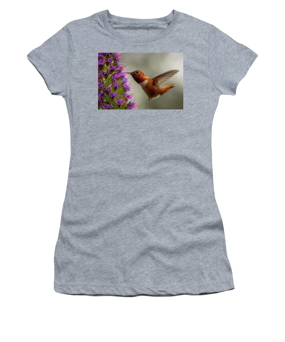 Allen's Hummingbird Women's T-Shirt featuring the photograph Tiny Feet by MaryJane Sesto