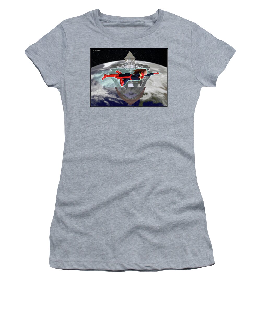 Captain Women's T-Shirt featuring the photograph To the Rescue by Jon Volden