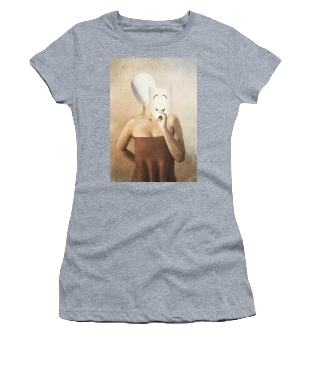 Woman Women's T-Shirt featuring the mixed media Tomorrow by Jacky Gerritsen