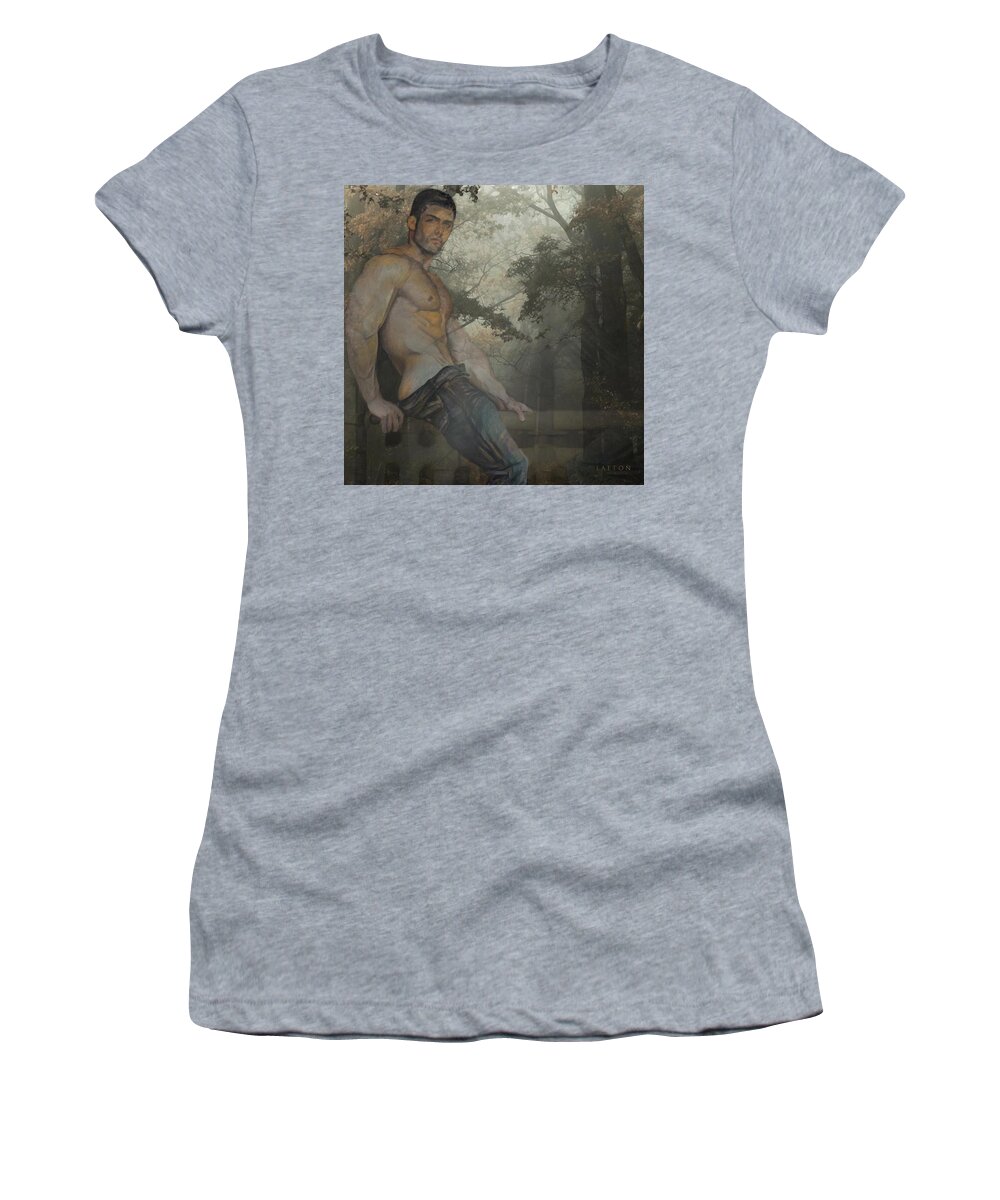 Sexy Women's T-Shirt featuring the digital art Trace by Richard Laeton