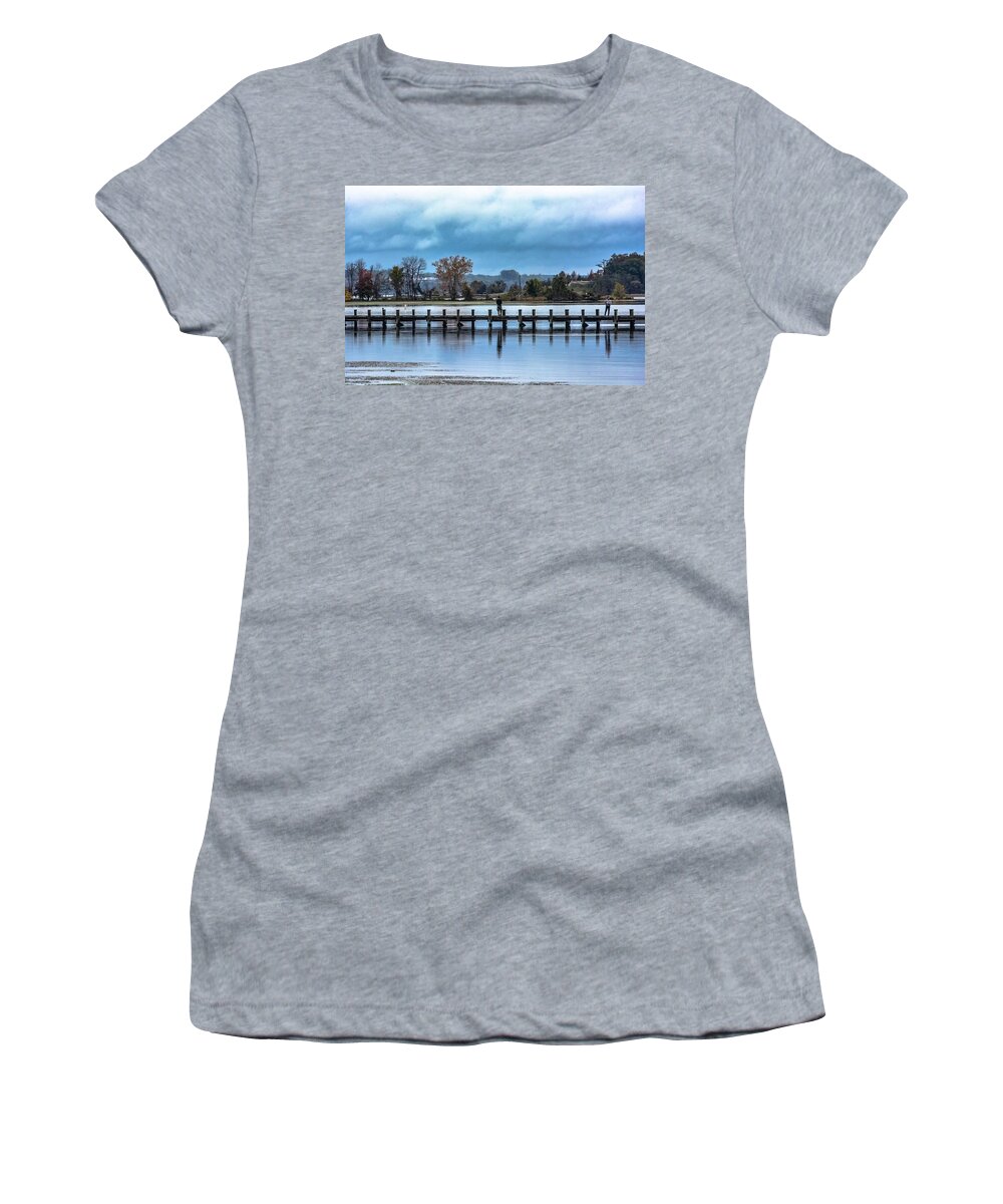 Young Men Women's T-Shirt featuring the photograph Treads by Addison Likins