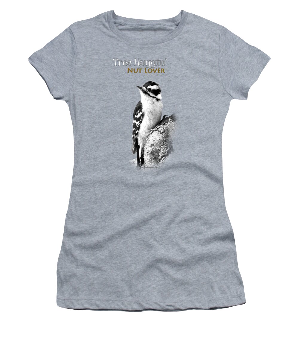 Bird Women's T-Shirt featuring the painting Tree Huggin' Nut Lover by Christina Rollo