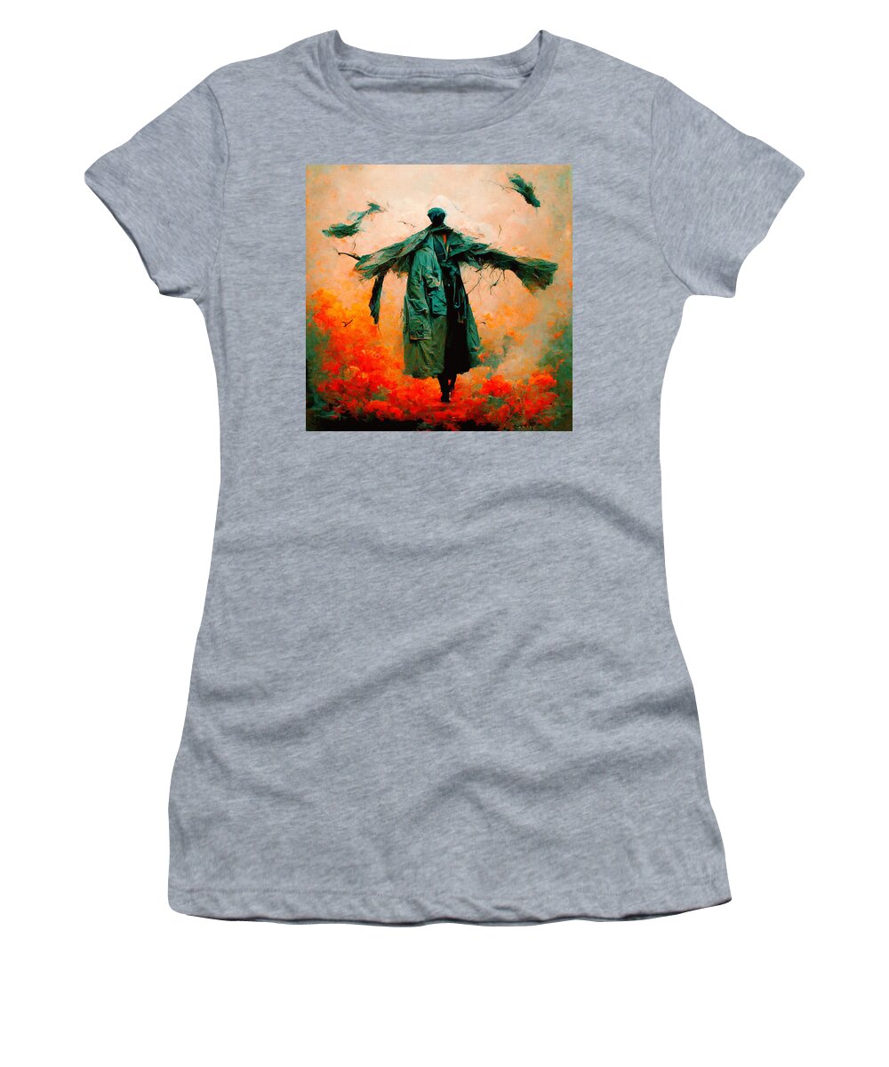 Trenchcoats Women's T-Shirt featuring the digital art Trenchcoats #2 by Craig Boehman