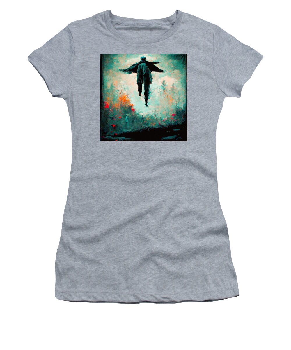 Trenchcoats Women's T-Shirt featuring the digital art Trenchcoats #4 by Craig Boehman