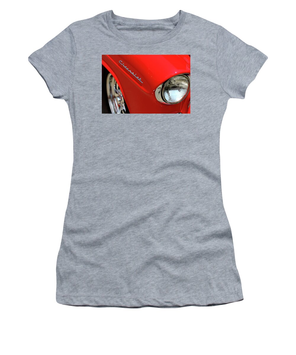 Chevy Bel Air Women's T-Shirt featuring the photograph Tri Five by Lens Art Photography By Larry Trager