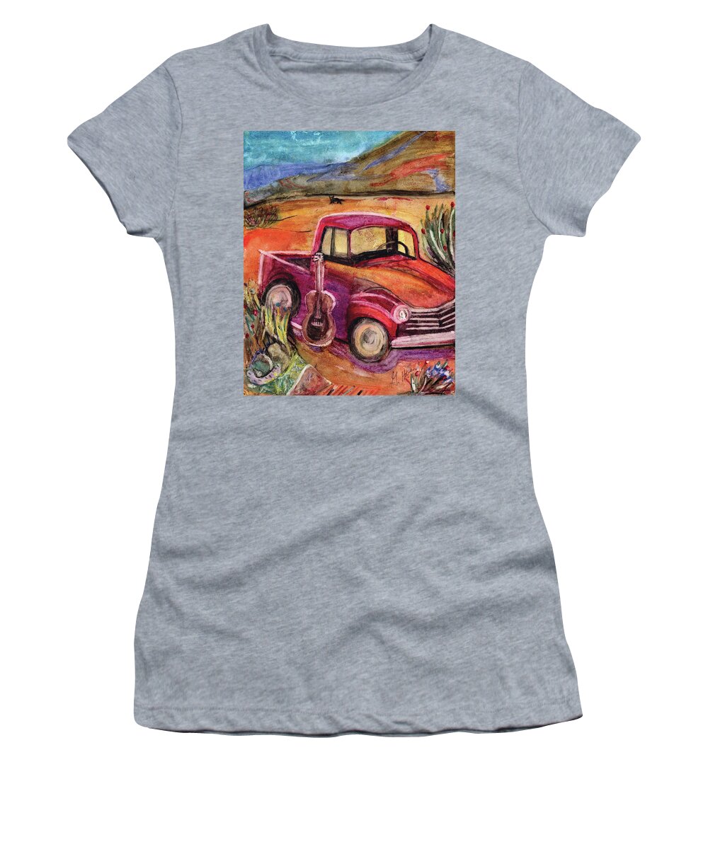 Southwest Women's T-Shirt featuring the painting Truck X Southwest by Genevieve Holland