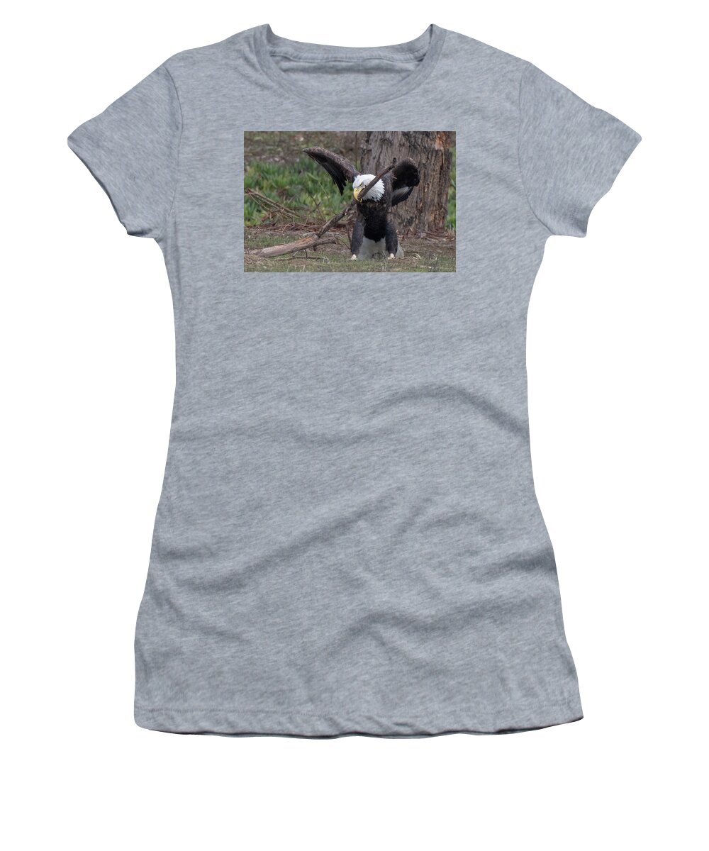 Wildlife Women's T-Shirt featuring the photograph Tug of War by Laura Macky
