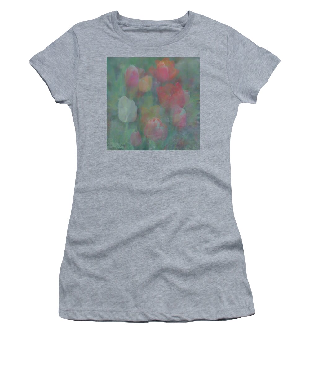 Paintography Women's T-Shirt featuring the photograph Tulips by Jerry Abbott