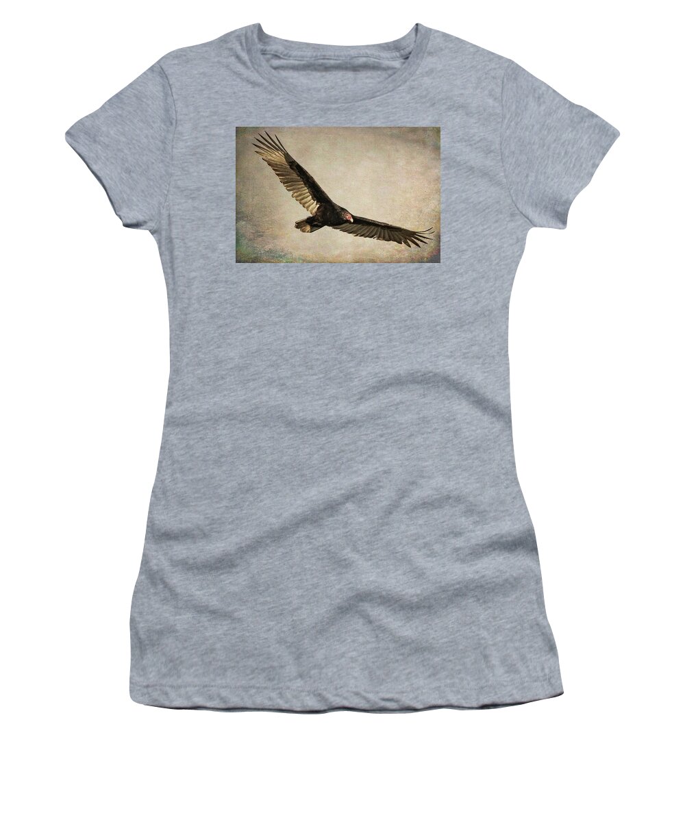 Vulture Women's T-Shirt featuring the photograph Turkey Vulture by Don Durfee