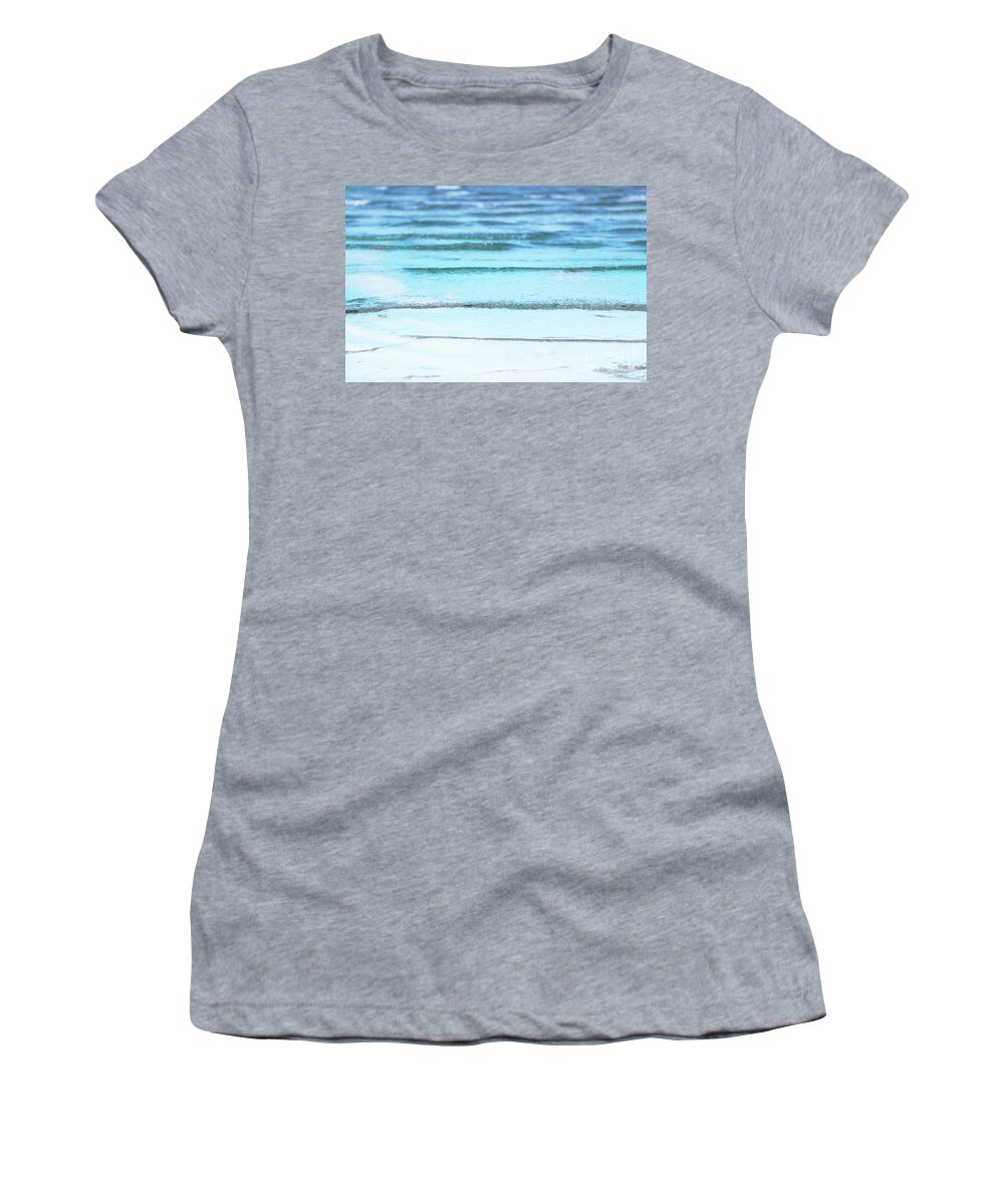 Ocean Women's T-Shirt featuring the photograph Turquoise Sea by Jennifer Camp
