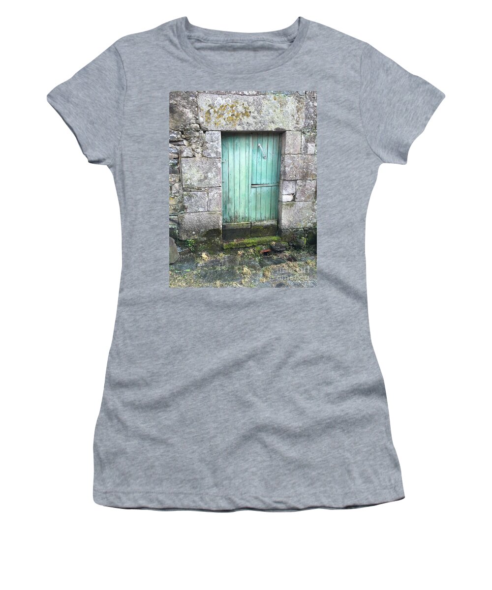 Old Women's T-Shirt featuring the photograph Spain Door 3 by Cheryl Rhodes